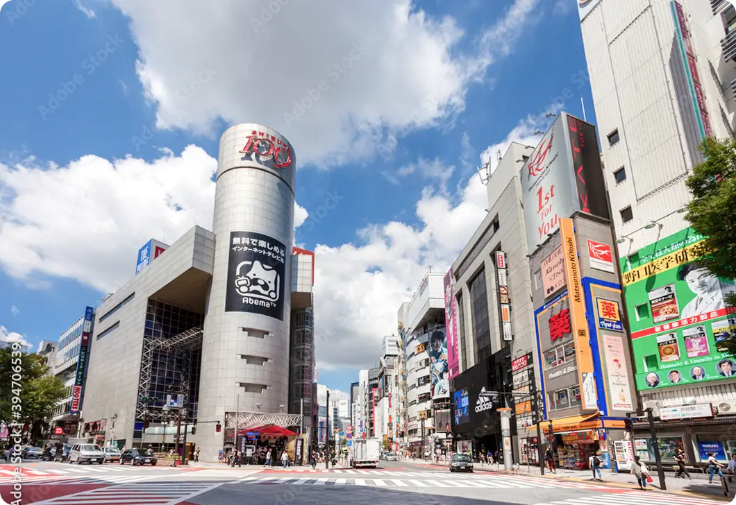 都心エリアの街並み